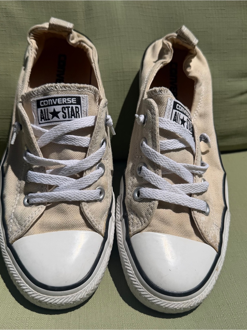 Converse All Star shoreline Low-Top Sneakers in Beige and White